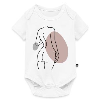 Abstract Design Back - Baby Premium short-sleeve bodysuit - white - Front