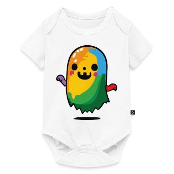 Fantôme mignon / Halloween - Body à manches courtes Premium Bébé - blanc - Devant