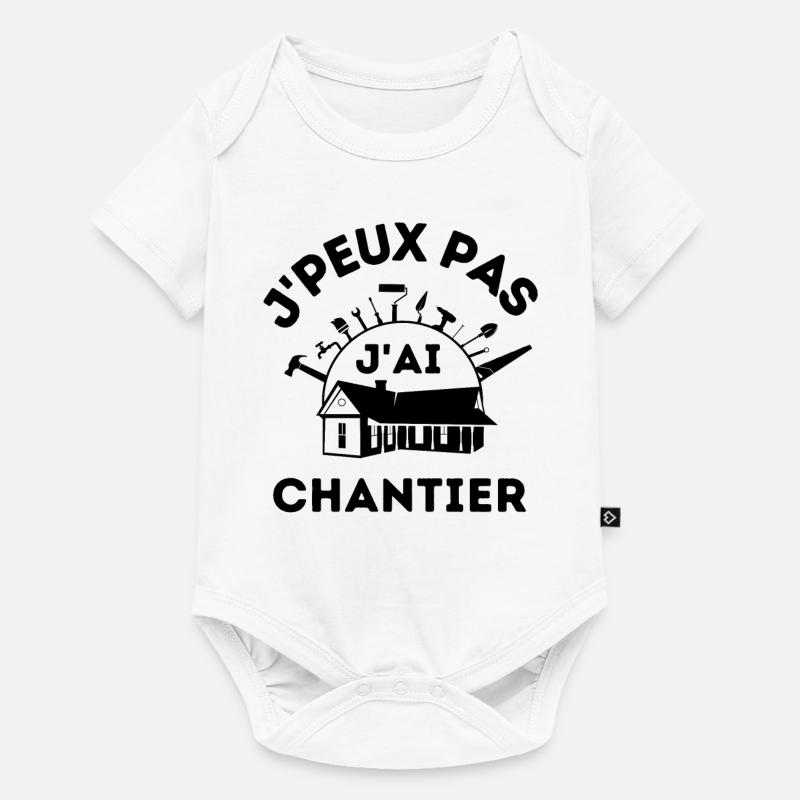 Chantier bâtiment construction - Body à manches courtes Premium Bébé - blanc