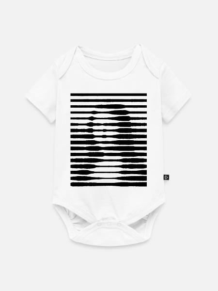 MONA - Baby Premium Kurzarmbody - Weiß