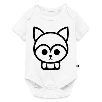 Fuchs - Baby Premium Kurzarmbody - Weiß - Vorne