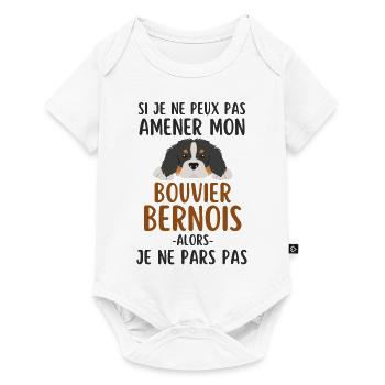 Chien de race bouvier bernois - Body à manches courtes Premium Bébé - blanc - Devant