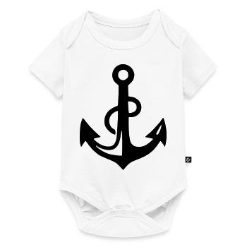 Ancre de bateau - Body à manches courtes Premium Bébé - blanc - Devant