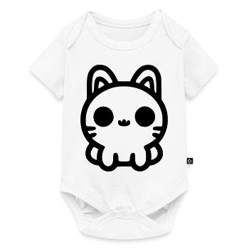 Cute Cat Sitting - Baby Premium short-sleeve bodysuit - white - Front