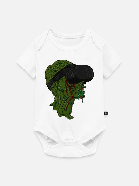 Virtual Reality Zombie - Baby Premium Kurzarmbody - Weiß