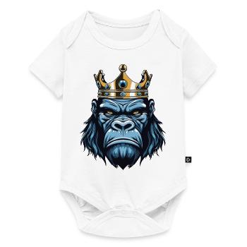 Gorilla Crown - Baby Premium short-sleeve bodysuit - white - Front