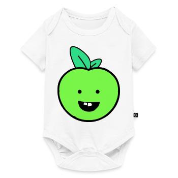 apfel smile - Baby Premium Kurzarmbody - Weiß - Vorne