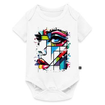 Women girl power design art female feminism symbol - Baby Premium short-sleeve bodysuit - white - Front