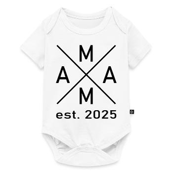 Maman 2025 - Body à manches courtes Premium Bébé - blanc - Devant