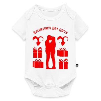 Valentine's Day Gift T-Shirt With My Love Kiss - Baby Premium short-sleeve bodysuit - white - Front
