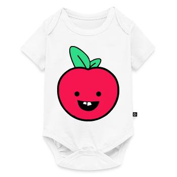 apple smile - Baby Premium short-sleeve bodysuit - white - Front