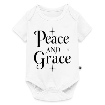 Paix et grâce - Body à manches courtes Premium Bébé - blanc - Devant