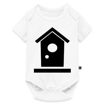 Vogelhaus - Baby Premium Kurzarmbody - Weiß - Vorne