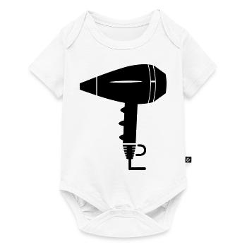 Seche cheveux - Body à manches courtes Premium Bébé - blanc - Devant