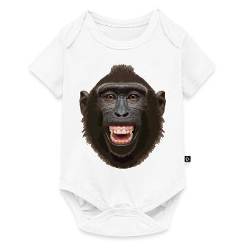 Monkey head - Baby Premium short-sleeve bodysuit - white - Front