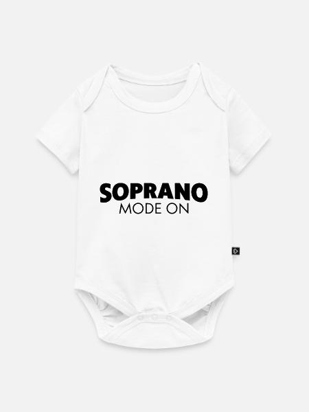 Soprano Mode On - Baby Premium Kurzarmbody - Weiß