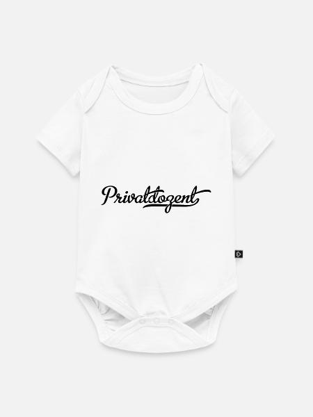 privatdozent - Baby Premium Kurzarmbody - Weiß