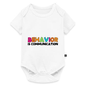 Behavior Is Communication 10 - Baby Premium short-sleeve bodysuit - white - Front