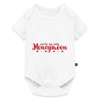 We're On Our Honeymoon - Baby Premium short-sleeve bodysuit - white - Front