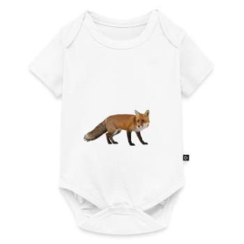Fuchs - Baby Premium Kurzarmbody - Weiß - Vorne