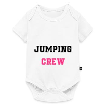 jumping trampolin girl jumpen jump Geschenk - Baby Premium Kurzarmbody - Weiß - Vorne