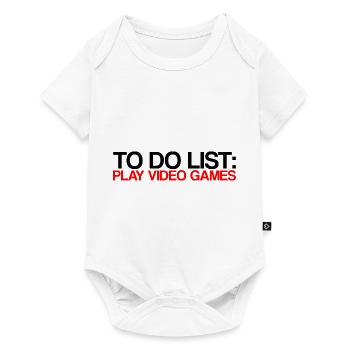 To Do List Play Video Games - Baby Premium short-sleeve bodysuit - white - Front