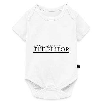 Ne remettez pas en question l’éditeur 3 - Body à manches courtes Premium Bébé - blanc - Devant