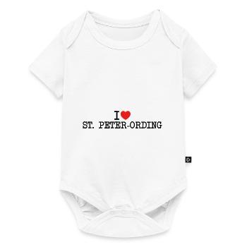 I love St. Peter-Ording - Baby Premium Kurzarmbody - Weiß - Vorne