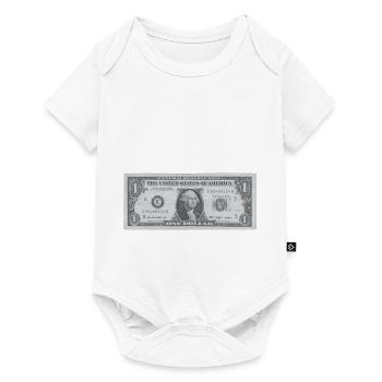 Dollarschein - Dollar für geldgeile Kapitalisten - Body à manches courtes Premium Bébé - blanc - Devant