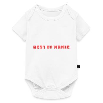 MAMIE. FÊTE DES MÈRES. BONNE FÊTE MAMIE. JE T'AIME - Body à manches courtes Premium Bébé - blanc - Devant