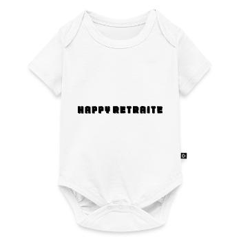 RETRAITE. RETRAITE. RETRAITEE. RETRAITE - Body à manches courtes Premium Bébé - blanc - Devant