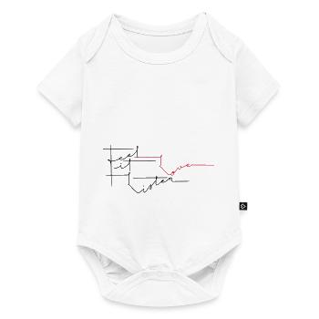 Feel it. Love. List lettering design motif - Baby Premium short-sleeve bodysuit - white - Front