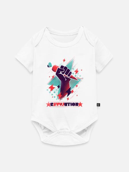 Revolution - Baby Premium Kurzarmbody - Weiß