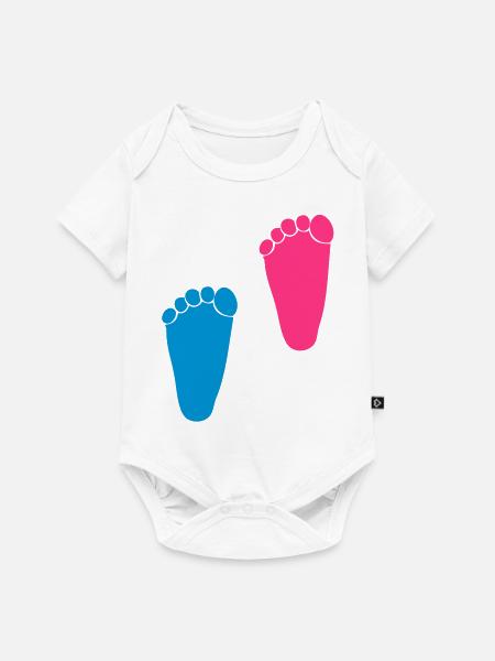Kleines Mädchen, garcon1 - Baby Premium Kurzarmbody - Weiß