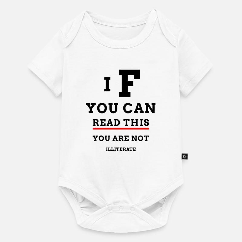 Si vous pouvez lire ceci, vous n'êtes pas un test analphabète - Body à manches courtes Premium Bébé - blanc