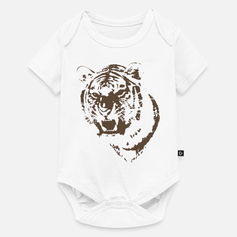 Tiger - Baby Premium Kurzarmbody - Weiß