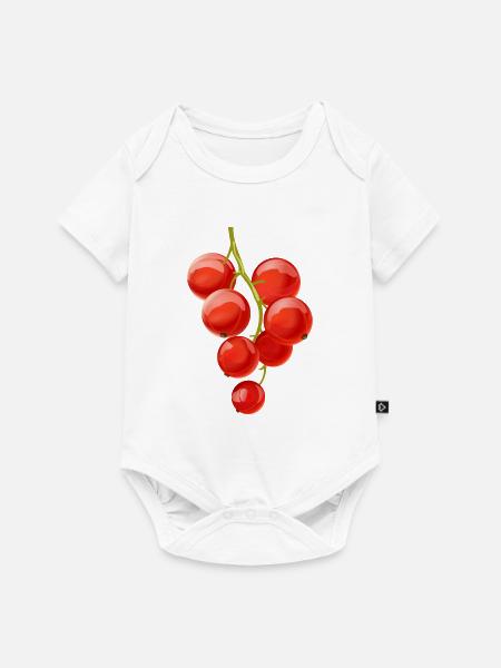 Ribisel Beeren Obst Frucht - Baby Premium Kurzarmbody - Weiß