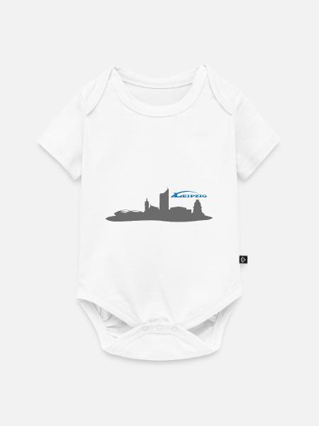 Leipzig - Baby Premium Kurzarmbody - Weiß