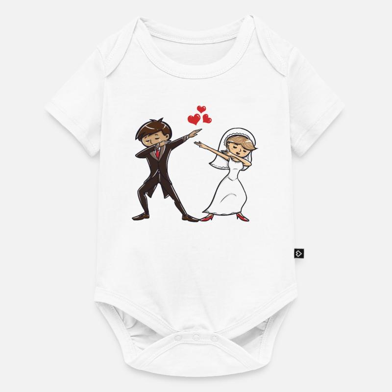 Dabbing dab danse anniversaire présent mariage - Body à manches courtes Premium Bébé - blanc