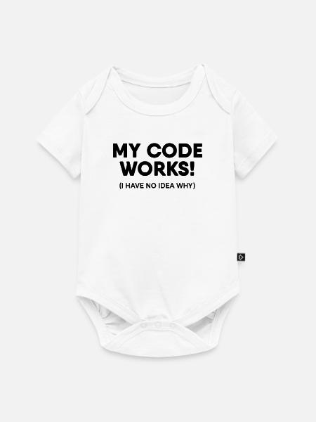 SoftwareEntwickler - Baby Premium Kurzarmbody - Weiß
