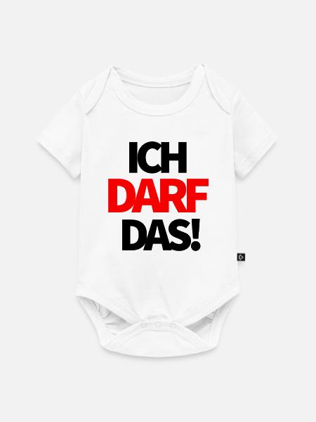 Ich darf das! - Baby Premium Kurzarmbody - Weiß