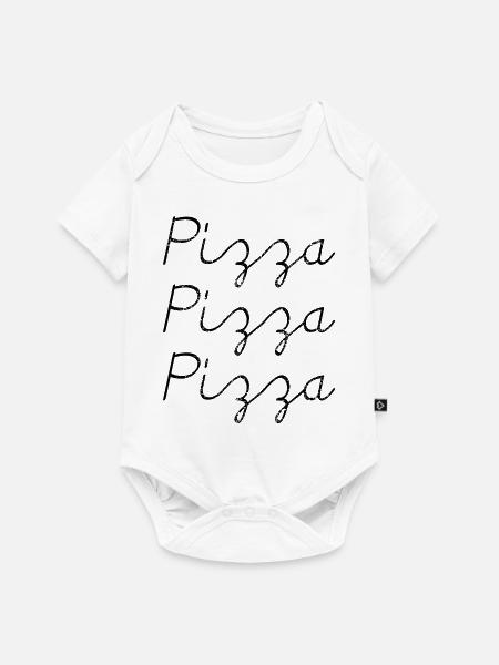 Pizza PiZZa PIZZA - Baby Premium Kurzarmbody - Weiß