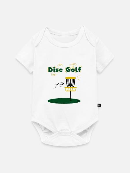 Disc Golf - Baby Premium Kurzarmbody - Weiß