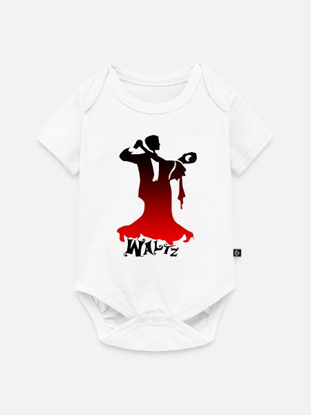 Wiener Walzer tanzen - Baby Premium Kurzarmbody - Weiß