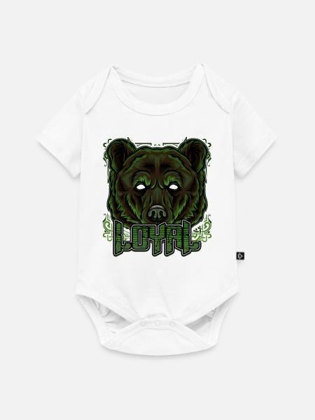 Grizzly - Baby Premium Kurzarmbody - Weiß