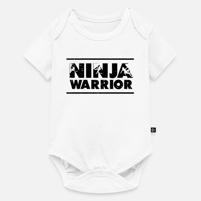 Kletterer Klettern Ninja Warrior Mountain - Baby Premium Kurzarmbody - Weiß