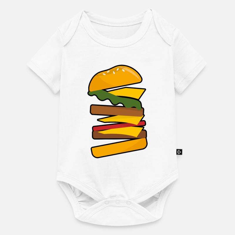 Burger - Body à manches courtes Premium Bébé - blanc