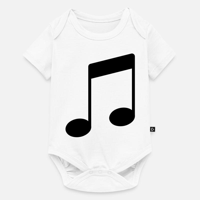 note_icon - Baby Premium short-sleeve bodysuit - white