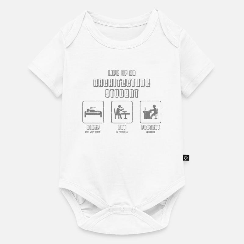 Étude d'architecture - Body à manches courtes Premium Bébé - blanc