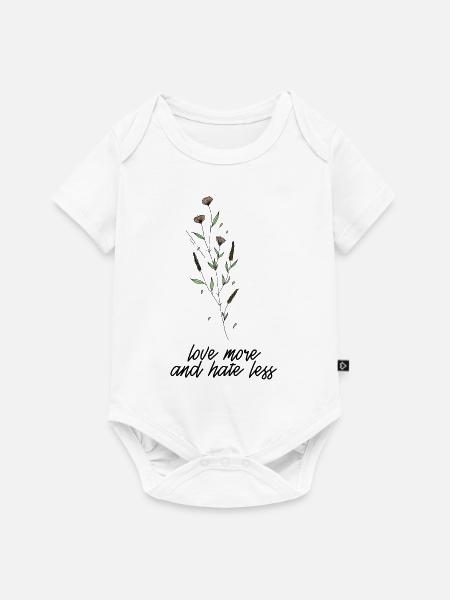 Love More - Baby Premium Kurzarmbody - Weiß
